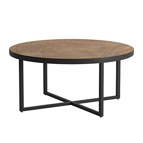 Emerald Home Furnishings T65000 Denton Coffee Table with Round, Pieced