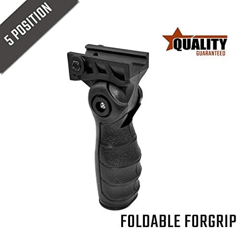 LAVENDO Folding Foldable 5-Position Front Vertical Fore Accessory Handle (B)