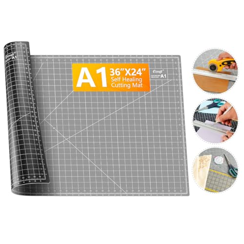 Ecraft Large Self Healing Cutting Mat: 24" x 36" Double Sided 5-Ply