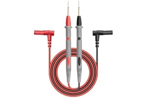 Test leads 1000V 20A Ultra-Sharp Gold-Plated Test Probe Lead for Multimeter Meter Test lead, 40.5 inch / 103 cm, multimeter t