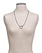 BOLA The Durable Classic Leather Eyeglass Necklace with Metal Loop in Black & Gunmetal