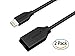 8 Pin Extension Cable, Cellularize (2-Pack/3.3FT/1M Black) 8 Pin Extender Dock Cable for iPhone 6, 6S, 7, 8, X, iPad; Pass Video, Data, Audio Through Male to Female 8-Pin Cable