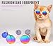 DPLUS Cool Stylish and Funny Cute Pet Sunglasses Pet Goggles - Glasses Set of 5 - Classic Retro Circular Metal Prince Sunglasses for Cat,Chihuahua or Small Dogs (Classic Retro)