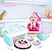 Tea Time Toys 50 Pieces Party Play Food for Kids, DIY Cutting Birthday Party Cake Toys Set Dessert,Cookies,Doughnut,Kitchen Toy for Toddlers, Boys & Girls