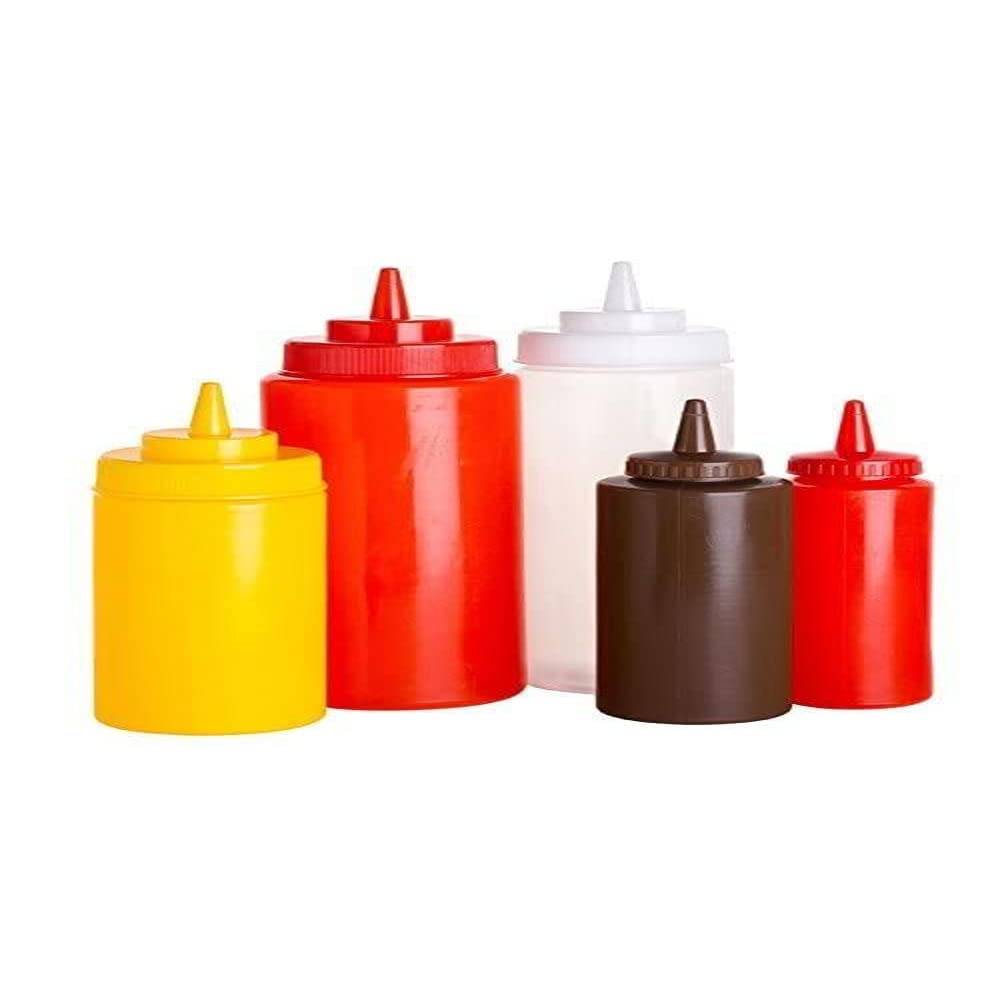 Utopia F61005 Squeeze Sauce Bottle, 8 oz., 23 cL, Yellow (Pack of 12)