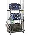 Organized Fishing Adjustable 3-Shelf Rolling Tackle Trolley for Fishing Tackle Storage, Holds up to 12 Fishing Rods, WFR-012 primary