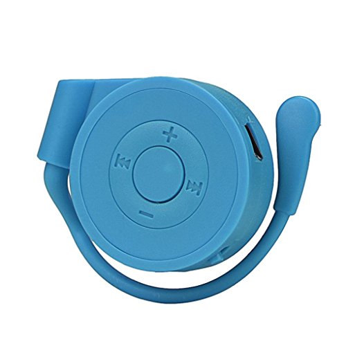 DZT1968 Sport Running Earhook USB Digital Hanging ear MP3 Music Player Support 32GB Micro SD TF Card (Blue)