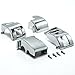 Krator Chrome Handlebar Switch Housings Cover Kit (1999-2012) Compatible with Yamaha V-Star 1100 Classic/Silverado, CSH003