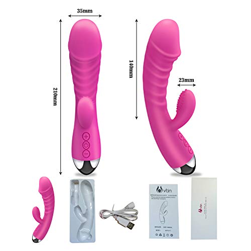 Wand Massager - Body Massager 10 Heating Vibration Mode Deep Waterproof Silicone Quiet Cordless for Easy to Carry Valentine's Day Present - Thumbnail 7