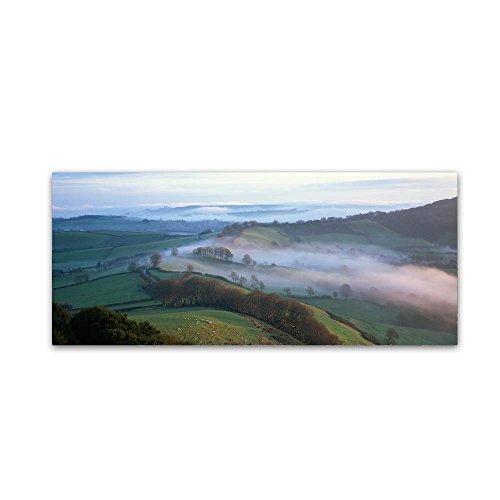 Foggy Landscape by Robert Harding Picture Library, 10x24-Inch Canvas Wall Art