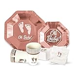OH Baby Shower Party Supplies for Girl or Boy 64 Piece Set - 9