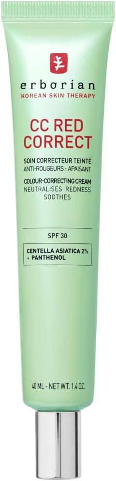 Erborian CC Red Correct Anti Redness Tinted Cream SPF 30 40ml Green Shade