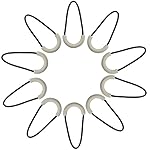 Braudel Zipper Pulls 10pcs,Strong Nylon Cord Zipper Tags,Large Gripper Zipper Pulls Fits/Zipper Fixer,Heavy Duty Luggage Backpack Jacket Zipper Pulls (Gray B)