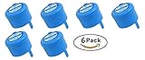 Water Bottle Cap for 3 or 5 gallons - Non Spill (Quantity of 6) MADE IN USA.