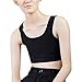 Aivtalk Breathable Super Flat Les Lesbian Tomboy Compression Chest Binders 3 Rows Clasp XL Black