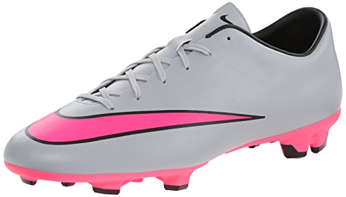 NIKE New Men's Mercurial Victory V FG Soccer Cleats Grey/Pink 10