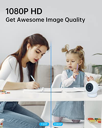 GIEC WiFi Surveillance Camera IP Camera 1080P WiFi Smart Home Indoor Camera for Baby/Pet/Nanny,2-Way Talk, Night Vision, Motion Detection Local Storage Security Camera Baby Monitor Cat Dog Camera