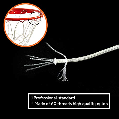 katop Heavy Duty Basketball Net Replacement,Outdoor and Indoor All Weather Thick Net 12 Loops