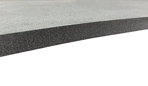 Black Neoprene Foam Sheet, Open Cell, 1/4" Thick X 12" X 12" – For Gaskets, Crafts & Padding