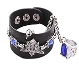 So Beauty Black deacon Cartoon Character Sapphire Bracelet Ring