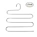 Larnn S-shape Stainless Steel Hanger with 5 Layers storage rack for Clothes (1 pack)