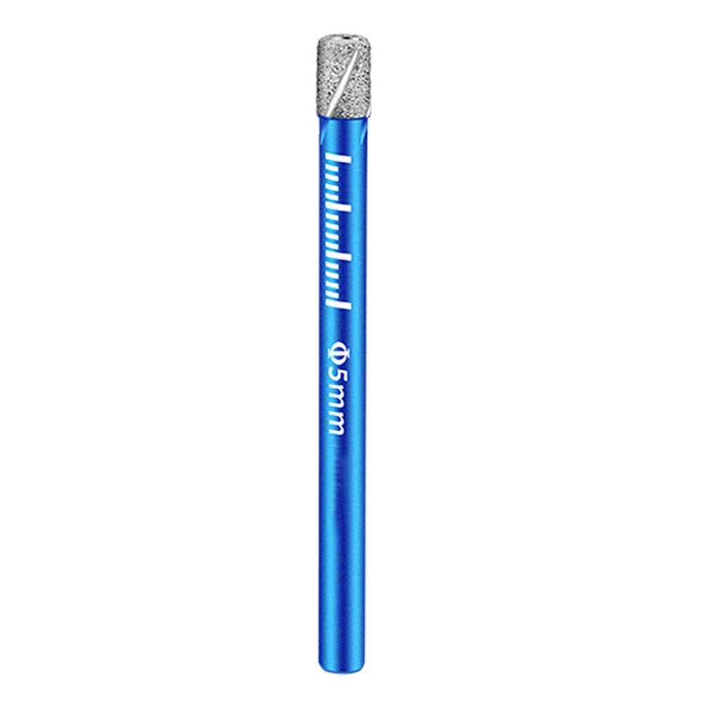 BOZONLI Diamond Hole Saw Drill Bits, Slate Porcelain Marble Hollow Core Drill Bit for Glass, Ceramic, Porcelain, Tile, Marble, Granite (5mm Diameter)