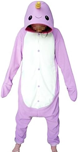 wotogoldAnimal Narwhal Pajamas Unisex Adult Cosplay Costumes