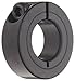 Ruland CL-4-F One-Piece Clamping Shaft Collar, Black Oxide Steel.250