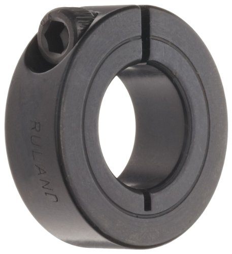 Ruland CL-6-F One-Piece Clamping Shaft Collar, Black Oxide Steel, .375" Bore, 7/8" OD, 11/32" Width (Pack of 4)