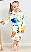 Ameyda Toddlers/Kids Hooded Robe Fleece Bathrobe Cartoon Pajamas Sleepwear Color,90