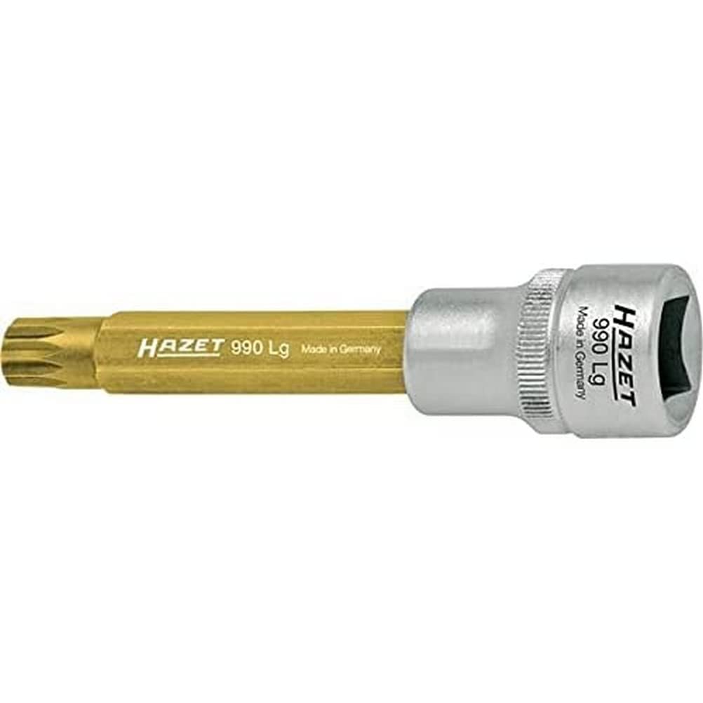 Hazet 990LG-10 Size 10 12.5mm/ 1/2-inch Internal Serration XZN Screwdriver Socket