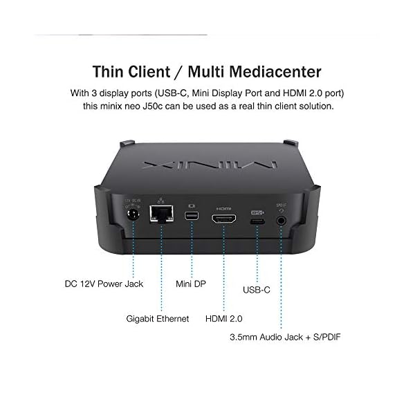 MINIX-NEO-J50C-4-Max-8G-DDR4-240GB-SSD-Intel-Pentium-Silver-Mini-PC-with-Windows-10-Pro-64-bit-Dual-Band-Wi-FiGigabit-Ethernet4K--60HzTriple-DisplayUSB-CAuto-Power-OnVesa-Mount MINIX NEO J50C-4 Max, 8G DDR4 240GB SSD Intel Pentium Silver Mini PC with Windows 10 Pro (64-bit) [Dual-Band Wi-Fi…