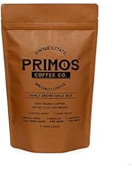 French Press Specialty Coffee, Coarsely Ground, Primos Coffee Co (Medium Roast, 12 Oz)