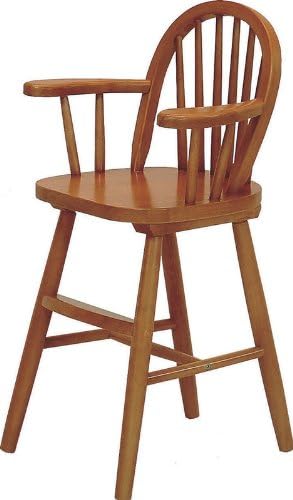 wooden baby chair