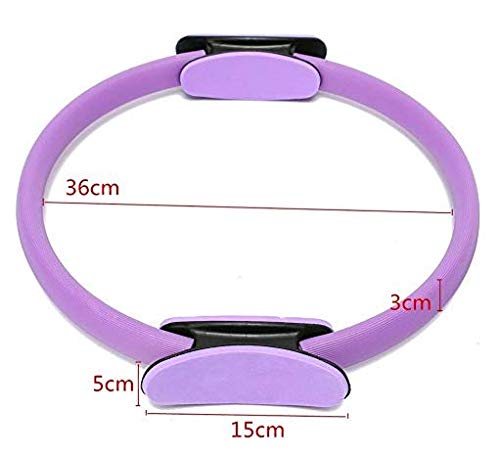 Goexercise Pilates Fitness Circles, enhances Pilates Workouts with Light Resistance to Help Tone and Strengthen Your Entire core and Body,Purple, 14 inch