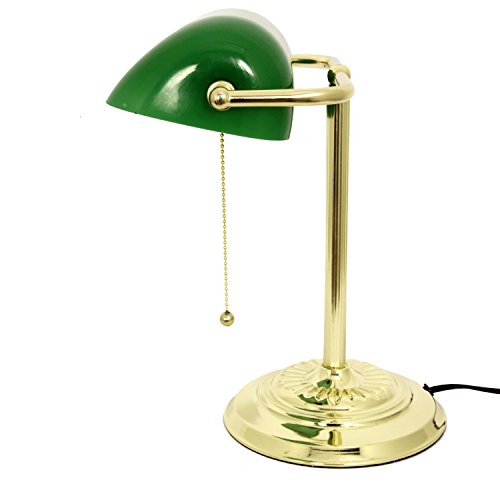 Bankers Desk Lamp with Green Shade by Light Accents Desk Light with