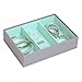 Stackers Dove Grey & Mint Classic Medium Jewellery Box Watch/Accessories Layer