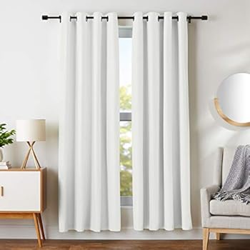 AmazonBasics Room Darkening Blackout Window Curtains with Grommets- 52