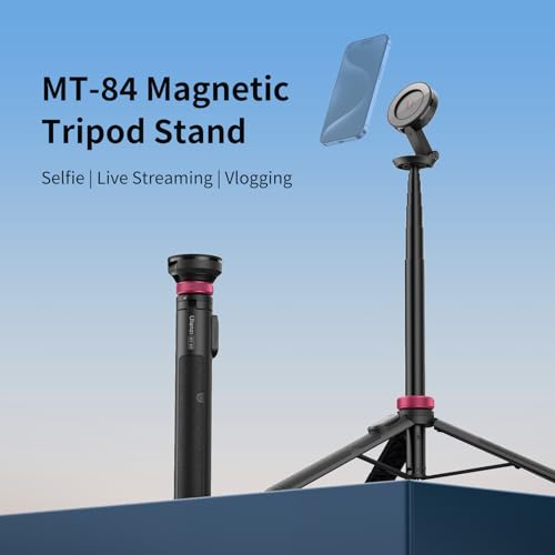 ULANZI 61'' Magnetic Selfie Stick Phone Tripod with Wireless Remote, Extendable Cell Phone Tripod Stand, Compatible with MagSafe, Cellphone Tripod for iPhone 15 14 13 12 Series and Android Phones