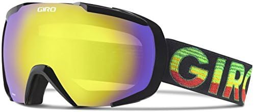 Giro Onset Snow Goggle - Men's Black/Red Poncho with Yellow Boost Lens by Giro