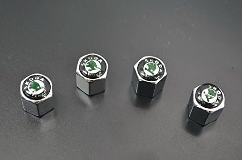 A Type Car Tire Wheel Valve Stems Caps for Skoda Octavia Fabia Superb Yeti Rapid