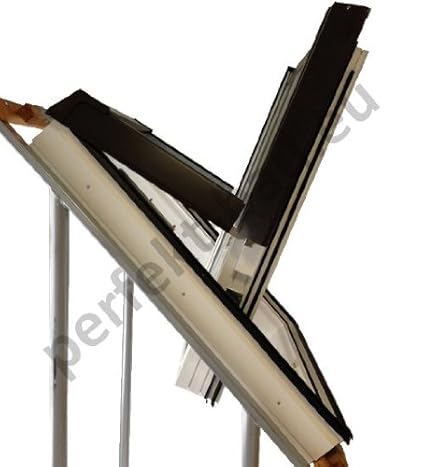 Skylight Premium Dachfenster mit Dauerlüftung PVC 114 x 140 mit Eindeckrahmen