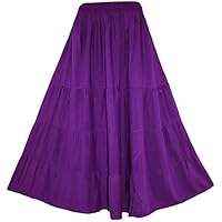Beautybatik Boho Gypsy Long Maxi Tiered Skirt