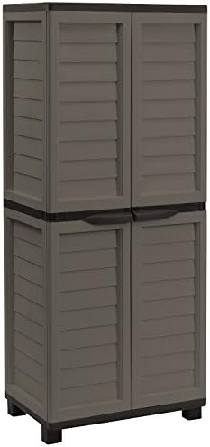 Amazon Com Starplast 79811 Storage Cabinet Mocha Brown Garden Outdoor