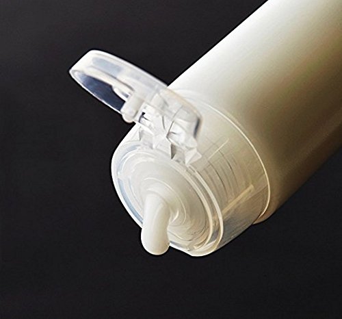 6PCS 50g White Empty Travel Refillable Plastic Soft Tubes Bottle Packing Make up Cosmetics Container For Facial Cleanser Shampoo Cleanser Showe Body Lotion