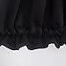 Aquazolax Thermal Blackout Door Window Curtains Panels Functional - 1 Piece, 25 by 40 Inch, Black
