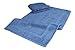 SALBAKOS 100% Turkish Cotton Bath Mat Set 2-Piece - 20x34 inch, Premium Quality Hotel & Spa Collection, Soft, Absorbent, Long Lasting, Durable Bathroom Rugs (Blue, 2 Bath Mats)