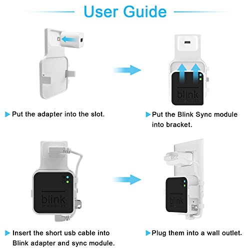 256GB USB Flash Drive and Outlet Wall Mount for Blink Sync Module 2