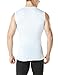 TSLA Men's (Pack of 1 or 3) Workout Muscle Tank Sleeveless Gym Training Active Workout Cool Dry Top Shirt, V Neck(muv06) - White, X-Large.