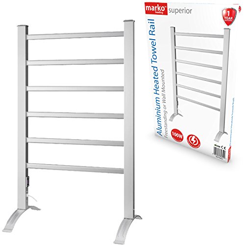 Marko Heating Towel Rail Electric Heated Clothes Warmer Rack Free